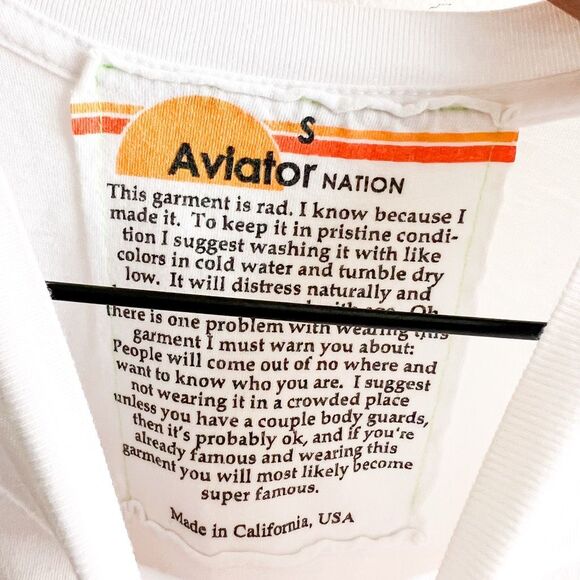 Aviator Nation Sunset Boyfriend Tee Size S - Picture 6 of 7